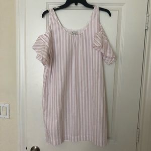 Madewell Cold-Shoulder Cotton Dress